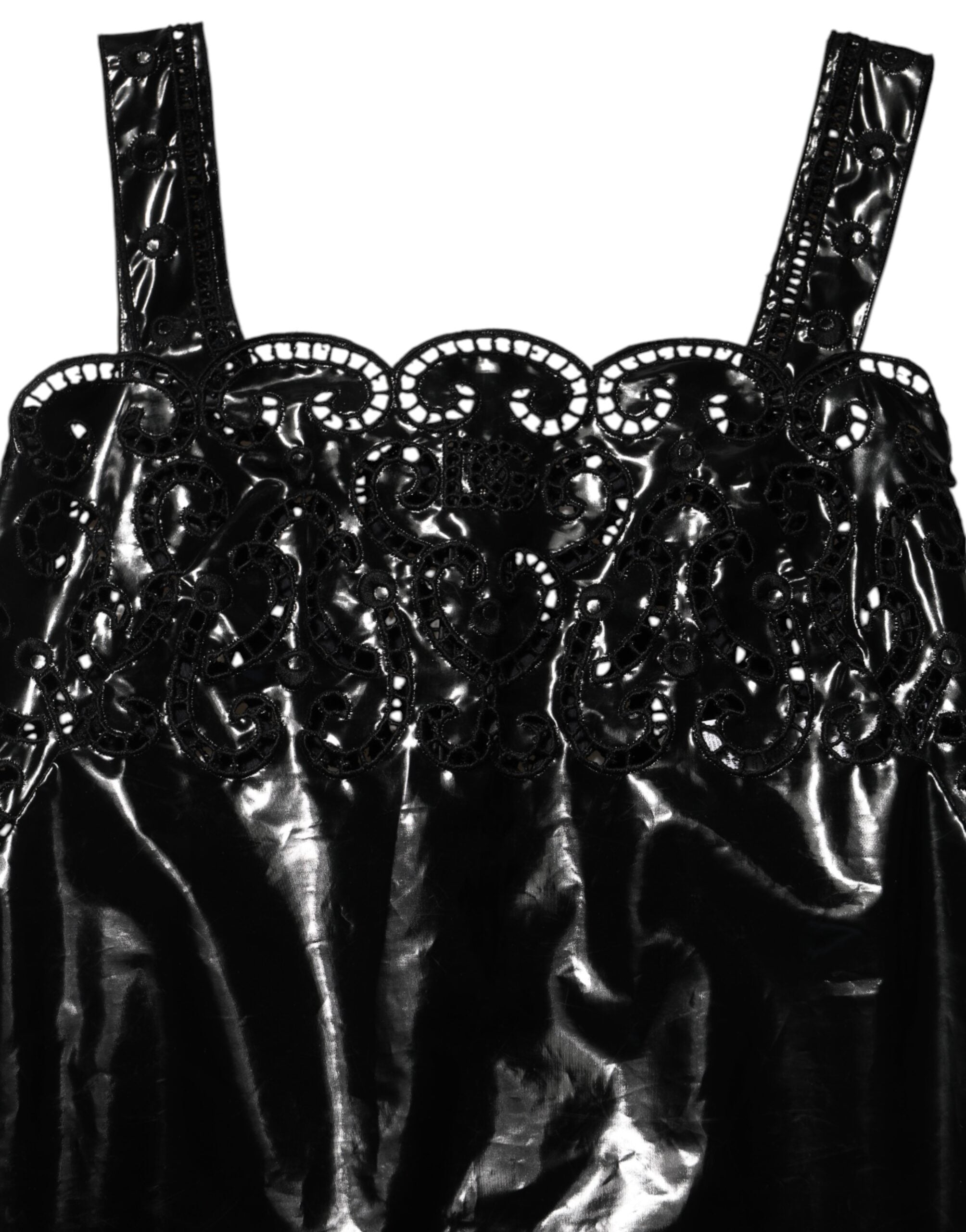 Dolce & Gabbana Black Cutout A-Line Sheath Mini Dress