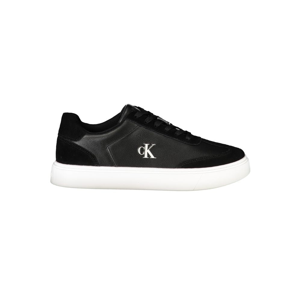 Calvin Klein Black Leather Men's Sneakers