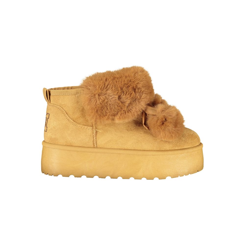 Laura Biagiotti Brown Polyester Ankle Boots