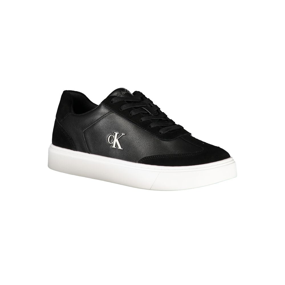 Calvin Klein Black Leather Men's Sneakers