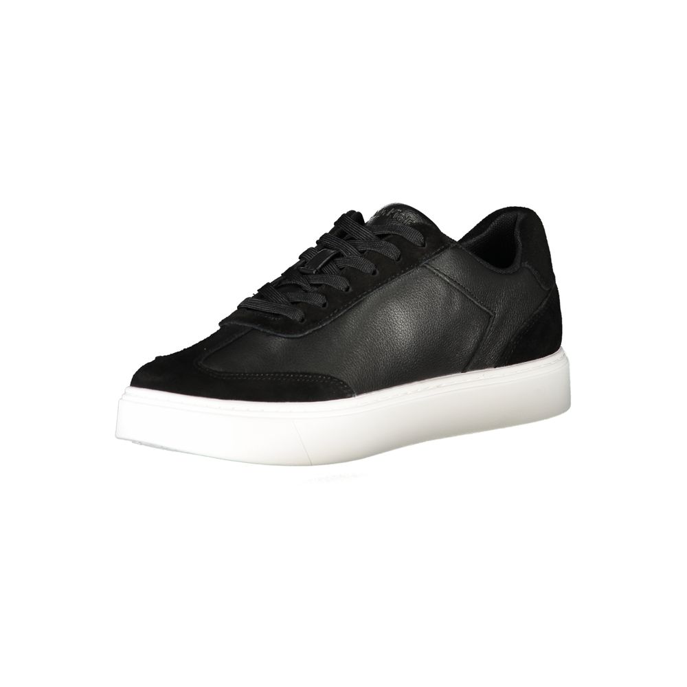 Calvin Klein Black Leather Men's Sneakers