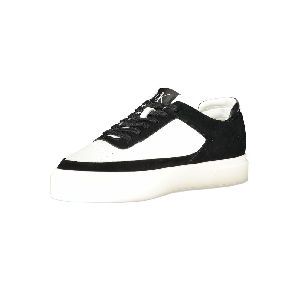 Calvin Klein Men's White Leather Sneakers