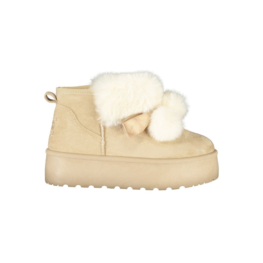 Laura Biagiotti Beige Polyester Women's Boots