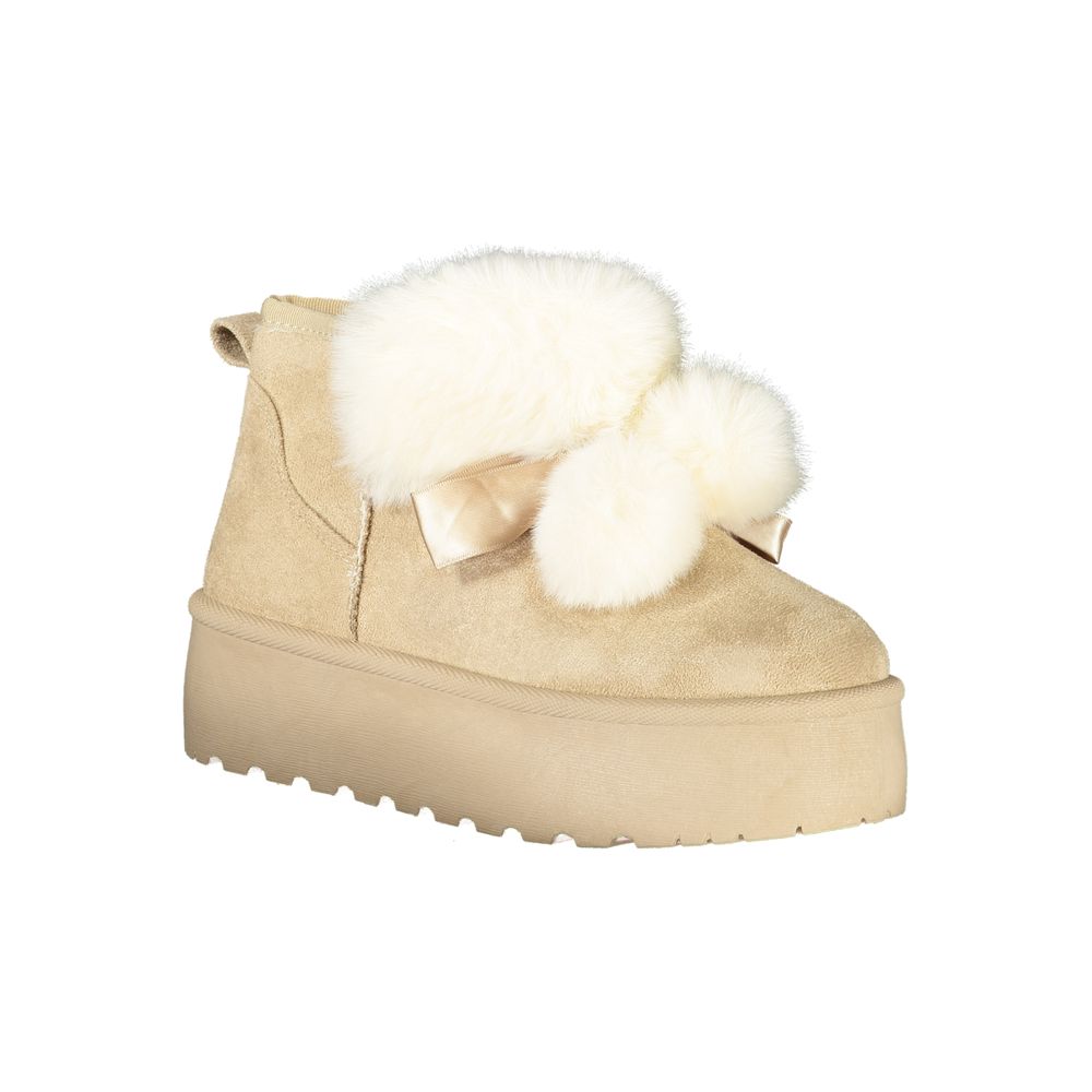 Laura Biagiotti Beige Polyester Women's Boots