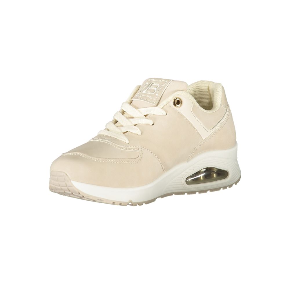 Laura Biagiotti Beige Polyester Women's Sneakers