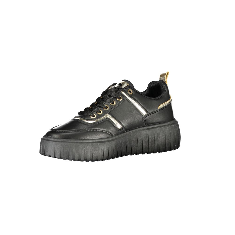 Laura Biagiotti Schwarzer Polyester Damen Sneaker