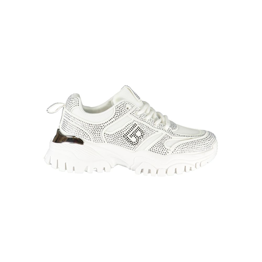 Laura Biagiotti Women's White Polyester Sneakers
