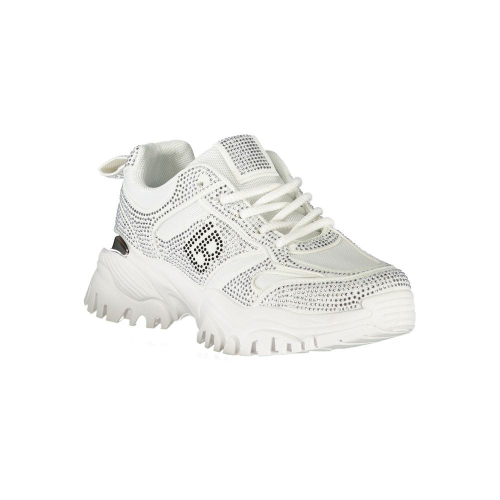 Laura Biagiotti Women's White Polyester Sneakers