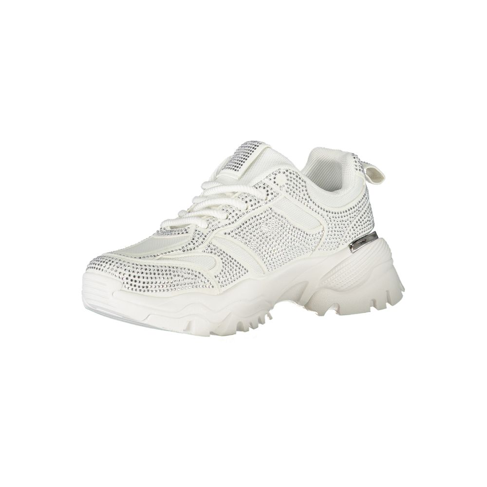 Laura Biagiotti Women's White Polyester Sneakers