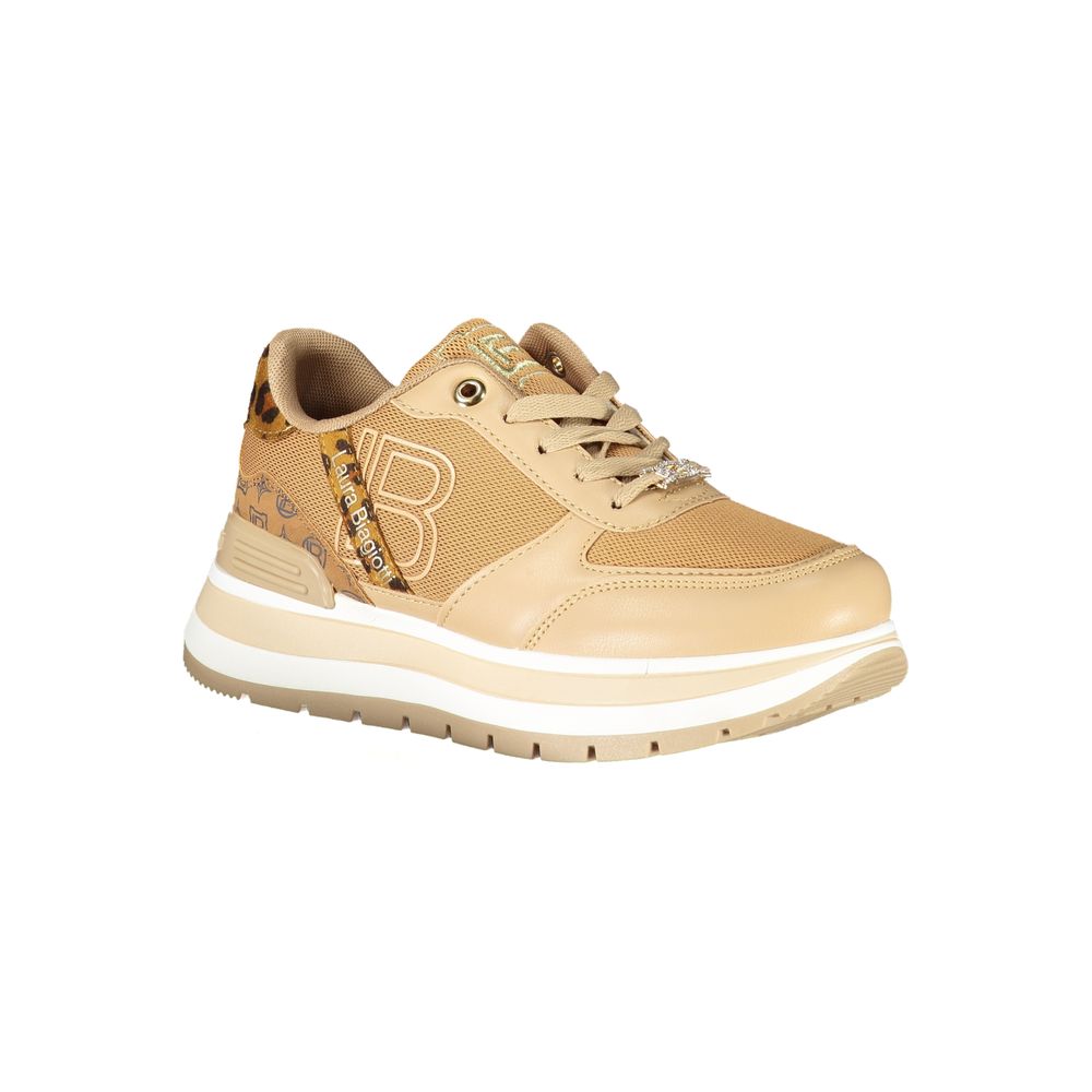 Laura Biagiotti Brown Polyester Women's Sneakers