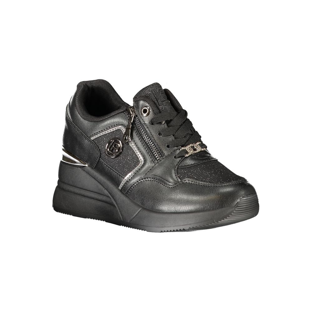 Laura Biagiotti Schwarzer Polyester Damen Sneaker
