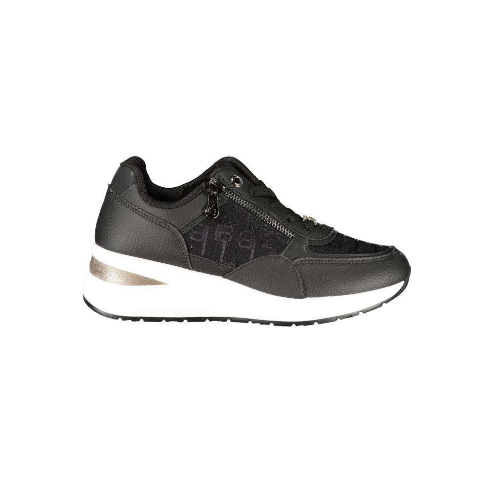 Laura Biagiotti Schwarzer Polyester Damen Sneaker