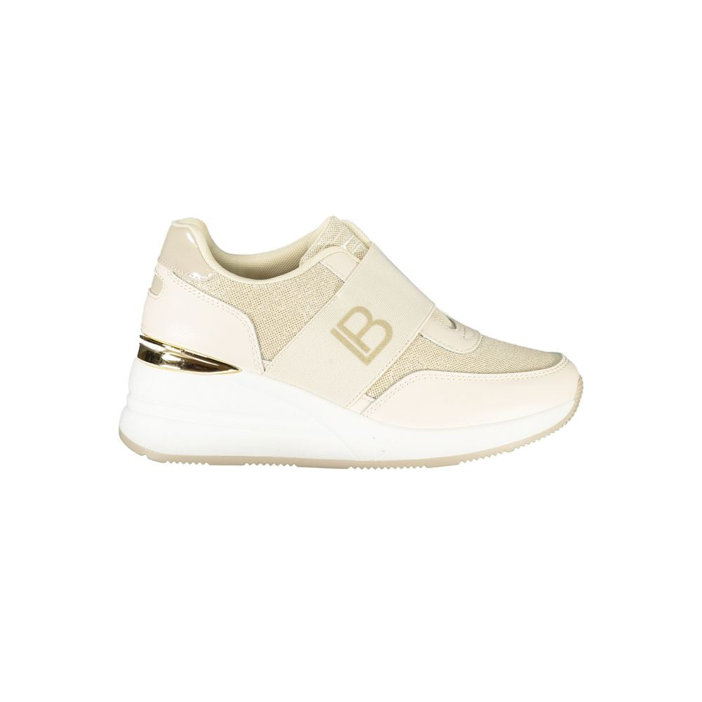 Laura Biagiotti Beige Polyester Women's Sneakers