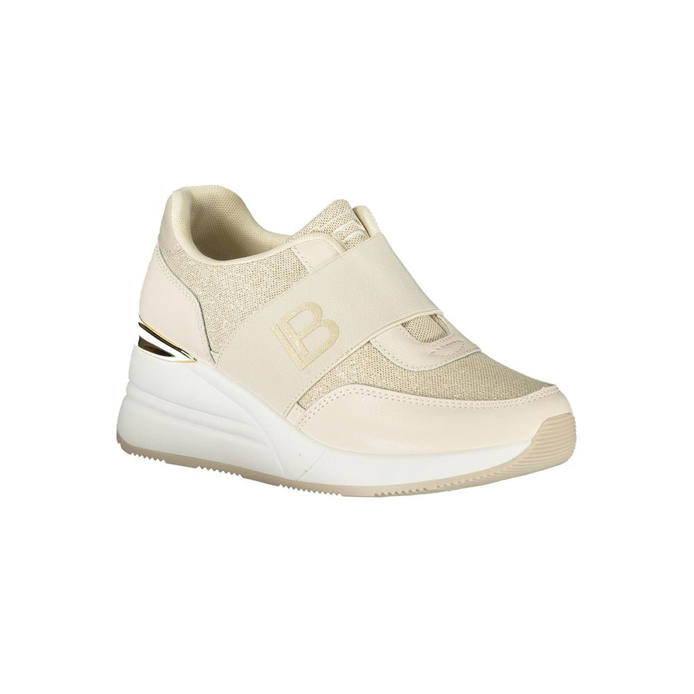 Laura Biagiotti Beige Polyester Women's Sneakers