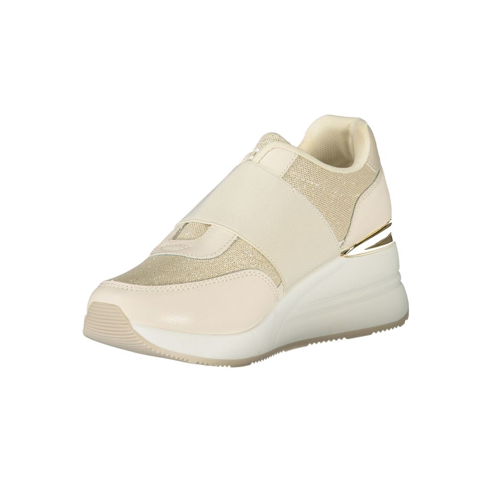 Laura Biagiotti Beige Polyester Women's Sneakers