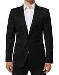 Dolce & Gabbana Schwarz MARTINI 2 Knöpfe Anzug Jacke Blazer
