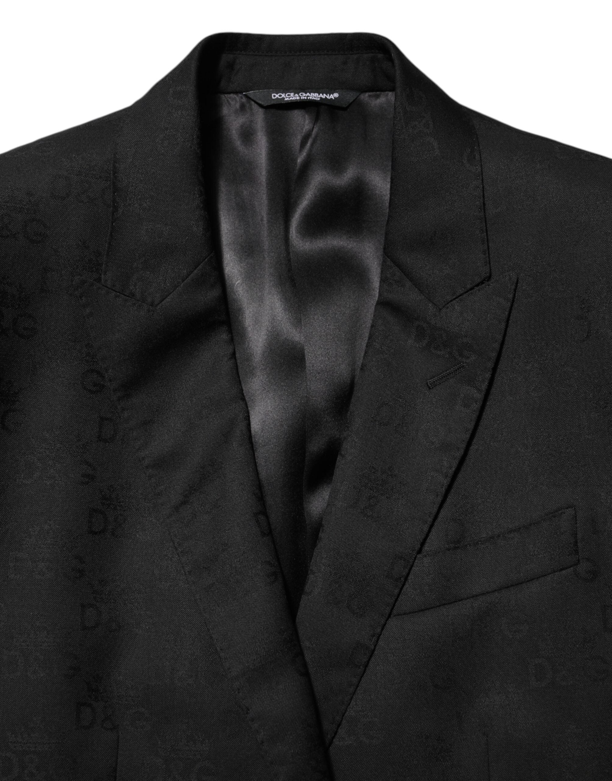 Dolce & Gabbana Schwarz MARTINI 2 Knöpfe Anzug Jacke Blazer
