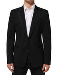 Dolce & Gabbana Black Wool 2 Button Men's Suit Jacket Blazer