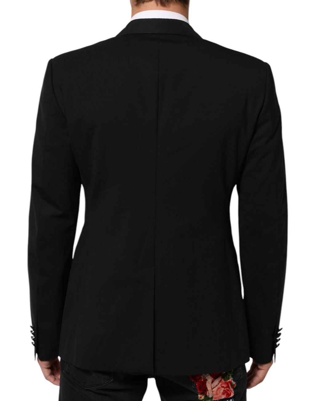 Dolce & Gabbana Black Wool 2 Button Men's Suit Jacket Blazer