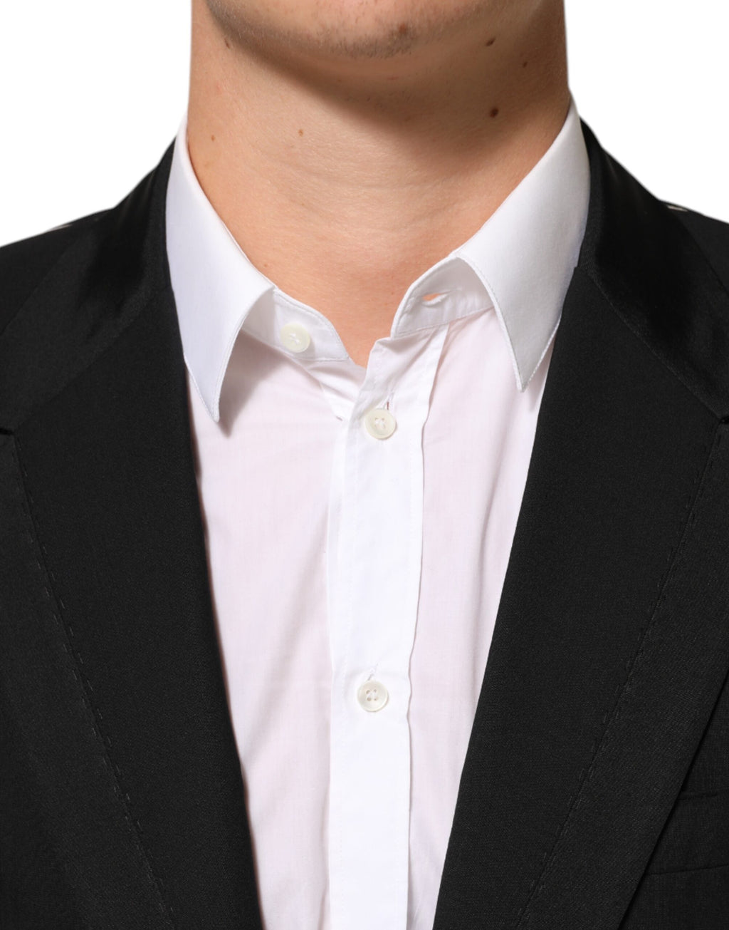 Dolce & Gabbana Black Wool 2 Button Men's Suit Jacket Blazer