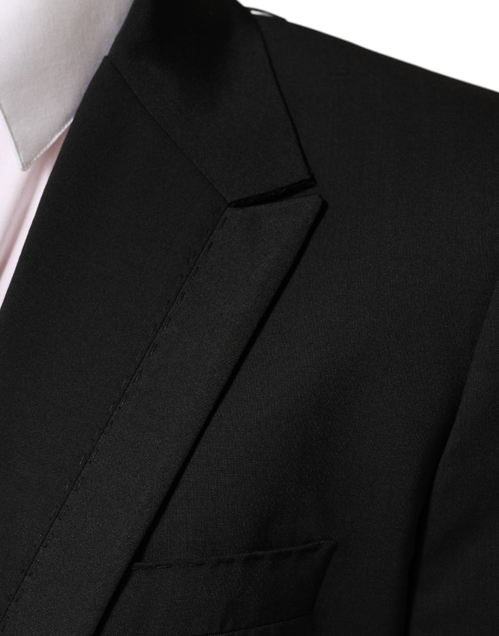 Dolce & Gabbana Black Wool 2 Button Men's Suit Jacket Blazer