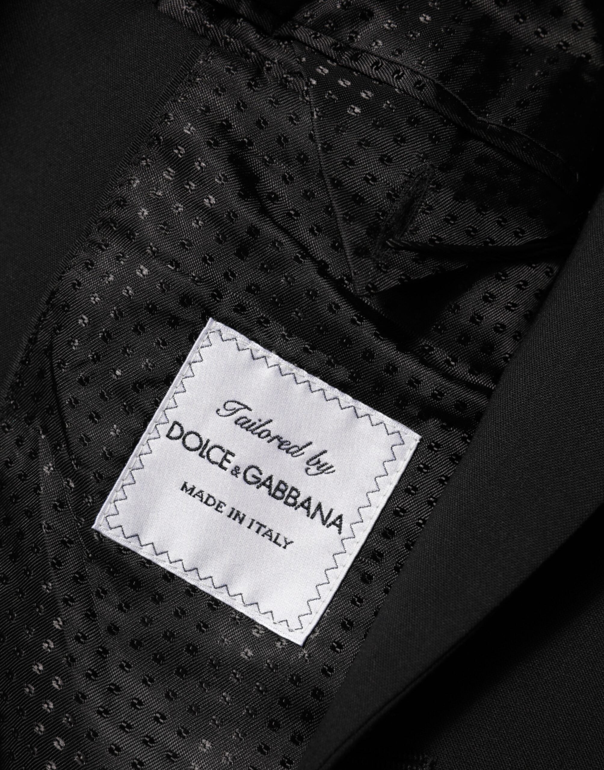 Dolce & Gabbana Black Wool 2 Button Men's Suit Jacket Blazer
