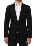 Dolce & Gabbana Black Wool 2 Button Suit Men's Jacket Blazer