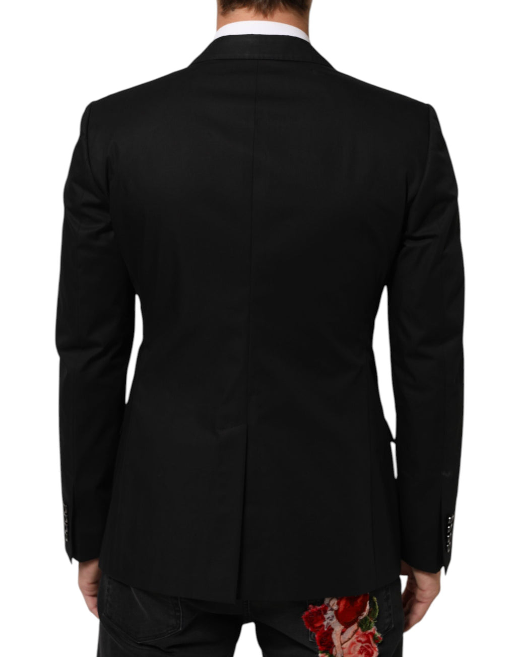 Dolce & Gabbana Black Wool 2 Button Suit Men's Jacket Blazer