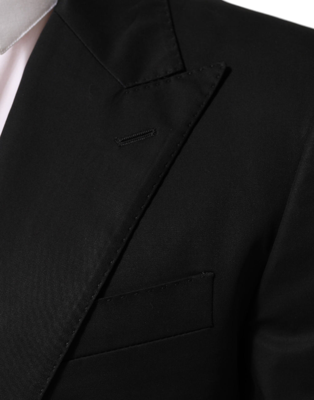 Dolce & Gabbana Black Wool 2 Button Suit Men's Jacket Blazer