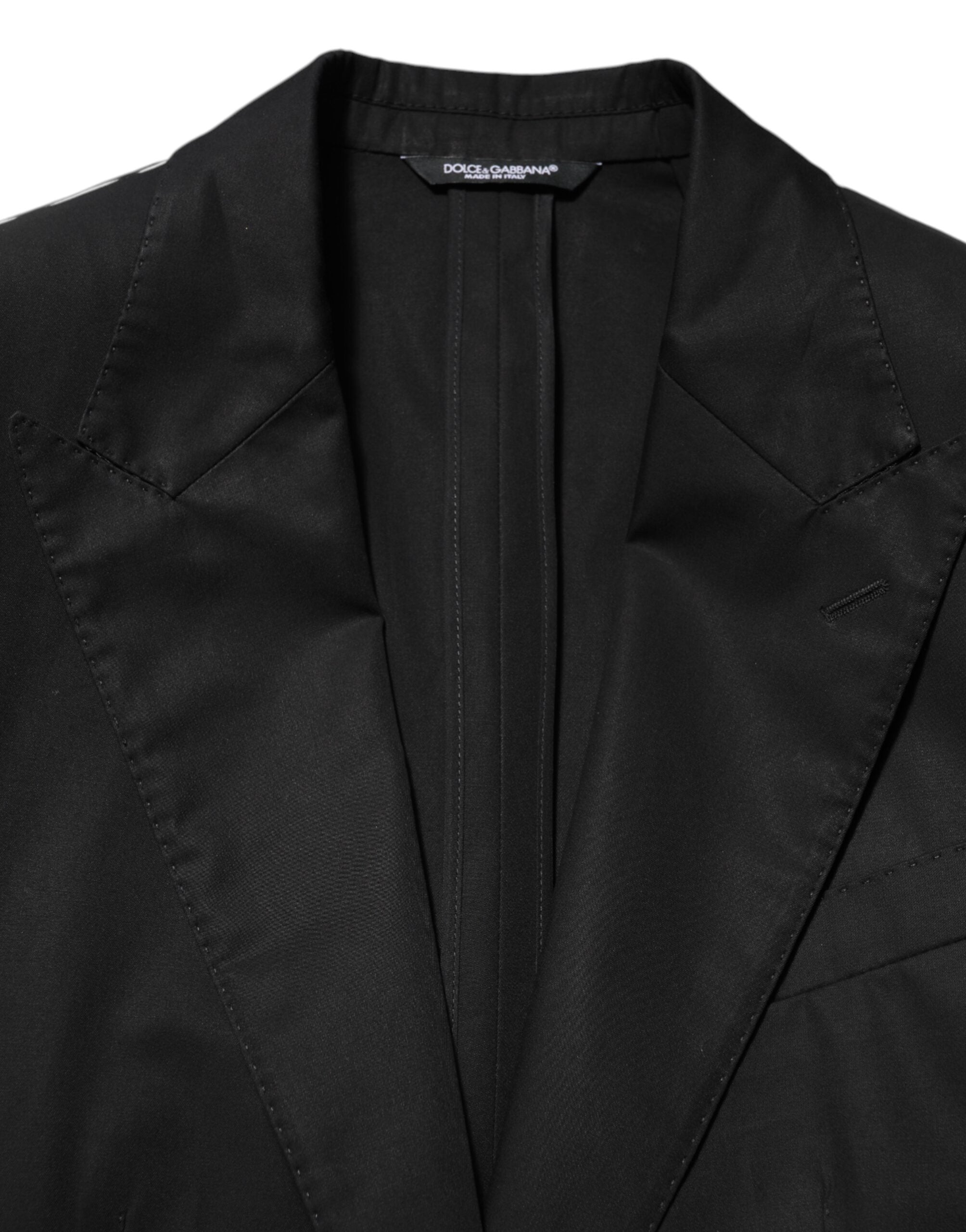 Dolce & Gabbana Black Wool 2 Button Suit Men's Jacket Blazer