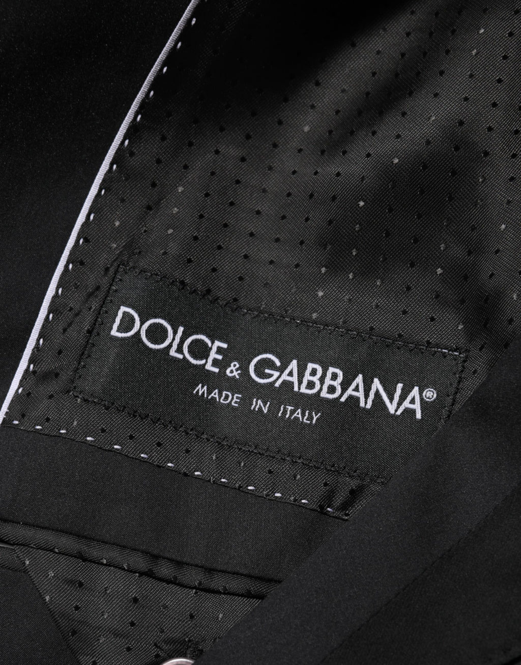 Dolce & Gabbana Black Cotton 2-Button Suit Jacket Blazer
