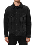 Dolce & Gabbana Black Blouson Jacket in Cotton-Stretch Denim