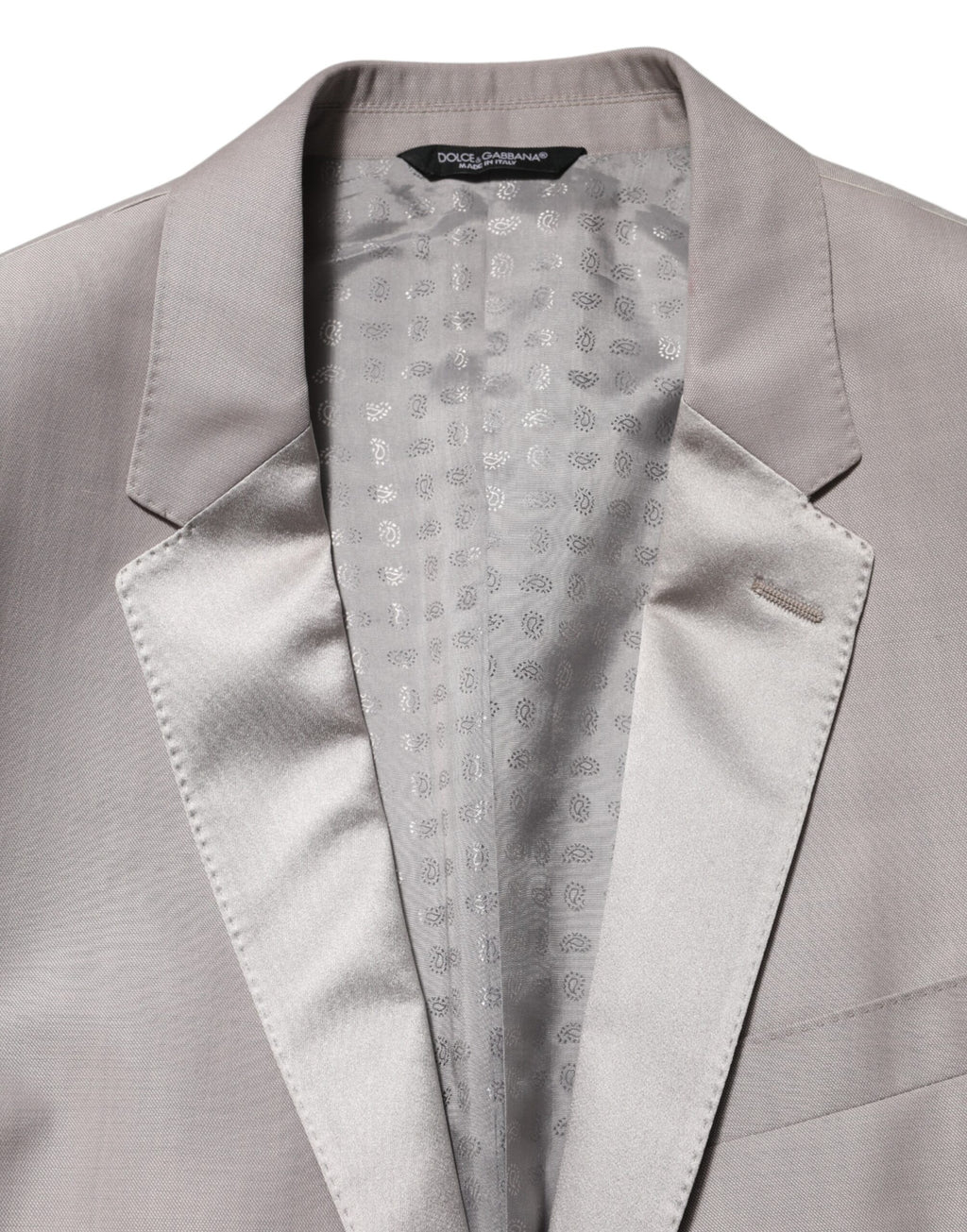 Dolce & Gabbana Light Grey Wool 2 Piece MARTINI Formal Suit