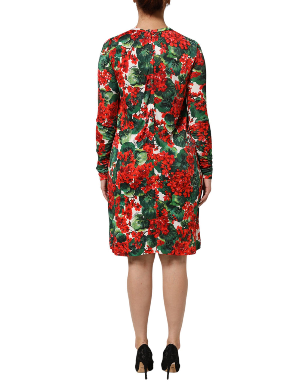 Dolce & Gabbana Multicolor Floral Print Short Portofino Dress