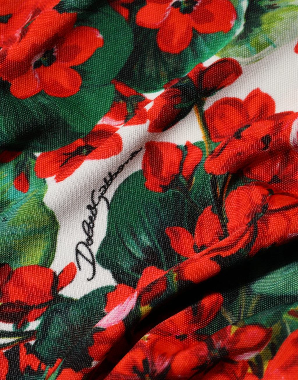 Dolce & Gabbana Multicolor Floral Print Short Portofino Dress