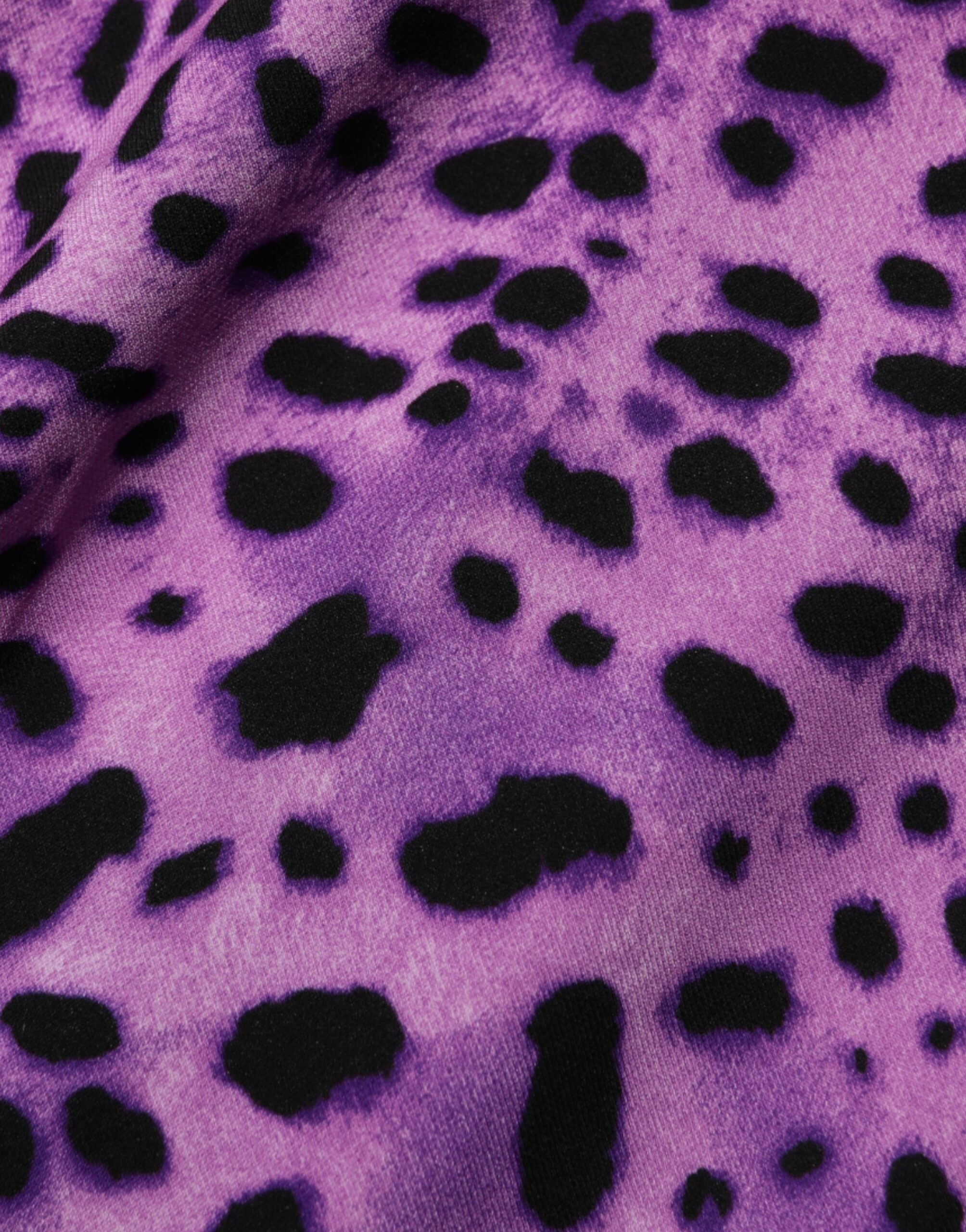 Dolce & Gabbana Purple Leopard Coat Bodycon Mini Dress