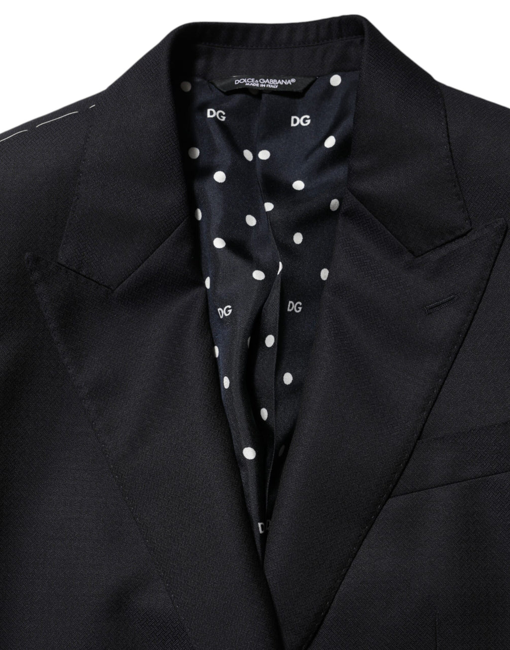 Dolce & Gabbana Schwarzer NAPOLI 2-Knopf Anzug Blazer aus Wolle
