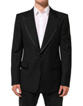 Dolce & Gabbana Black Wool 1-Button Suit Jacket Men's Blazer