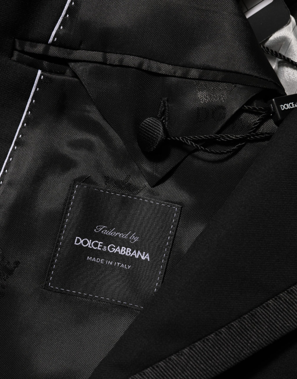 Dolce & Gabbana Black Wool 1-Button Suit Jacket Men's Blazer