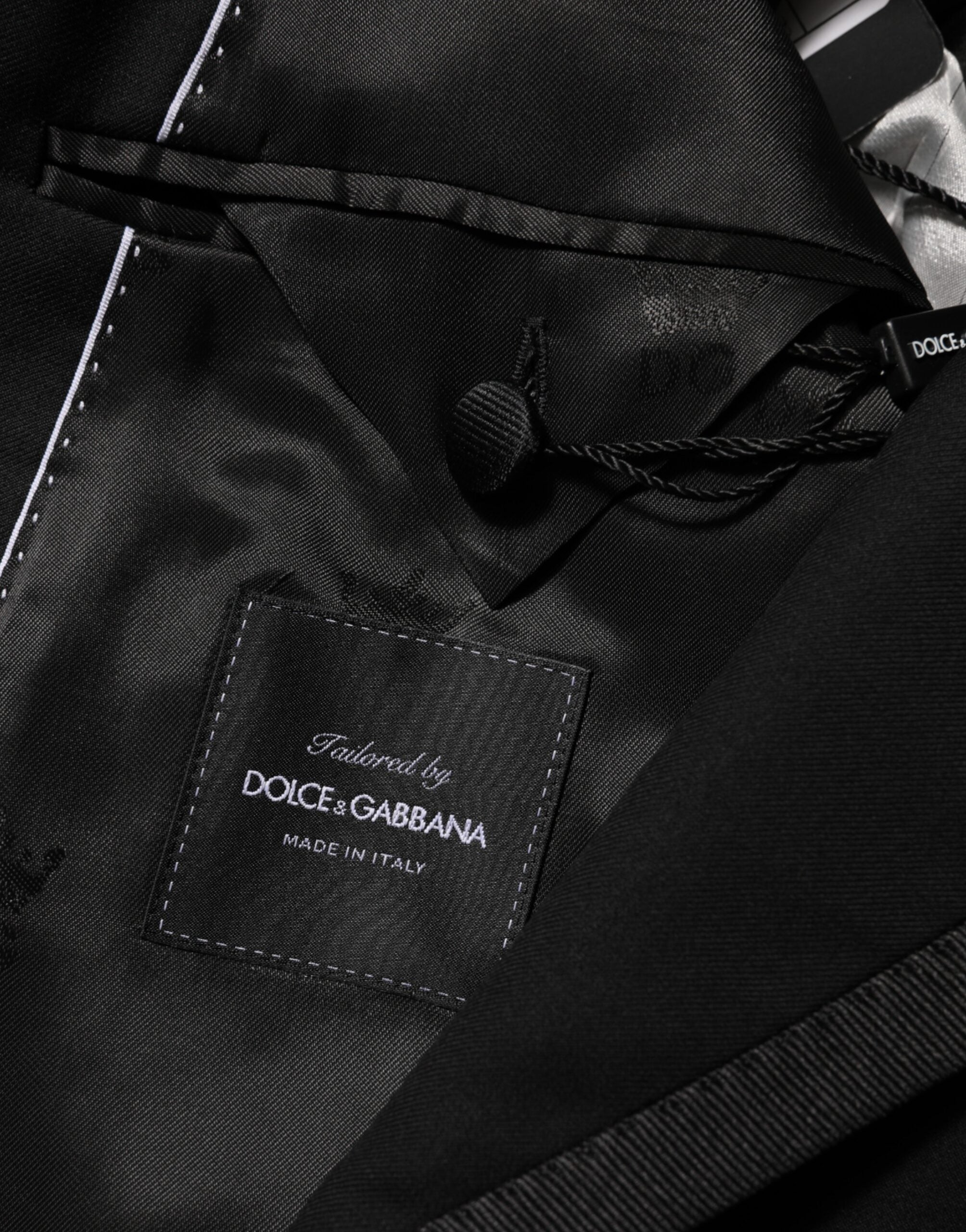 Dolce & Gabbana Black Wool 1-Button Suit Jacket Men's Blazer