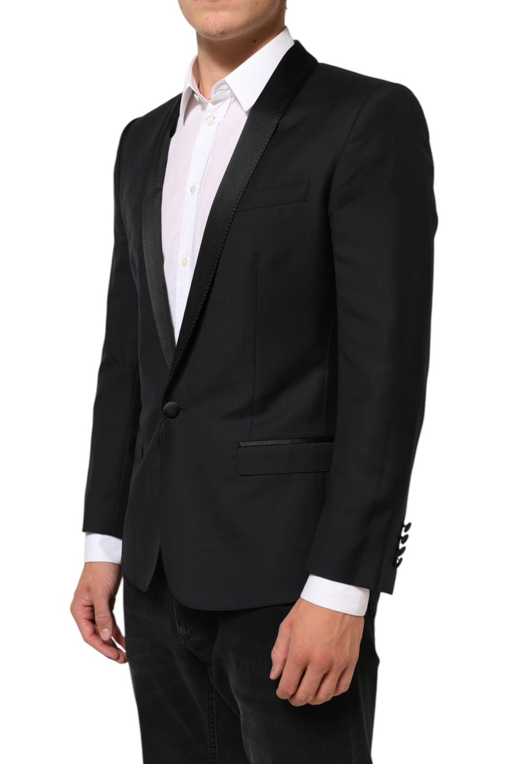 Dolce & Gabbana Black GOLD 1 Button Suit Jacket Men's Blazer