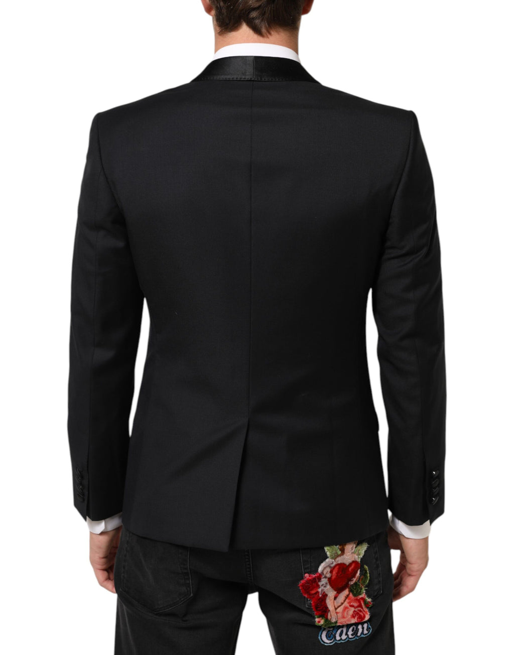 Dolce & Gabbana Black GOLD 1 Button Suit Jacket Men's Blazer