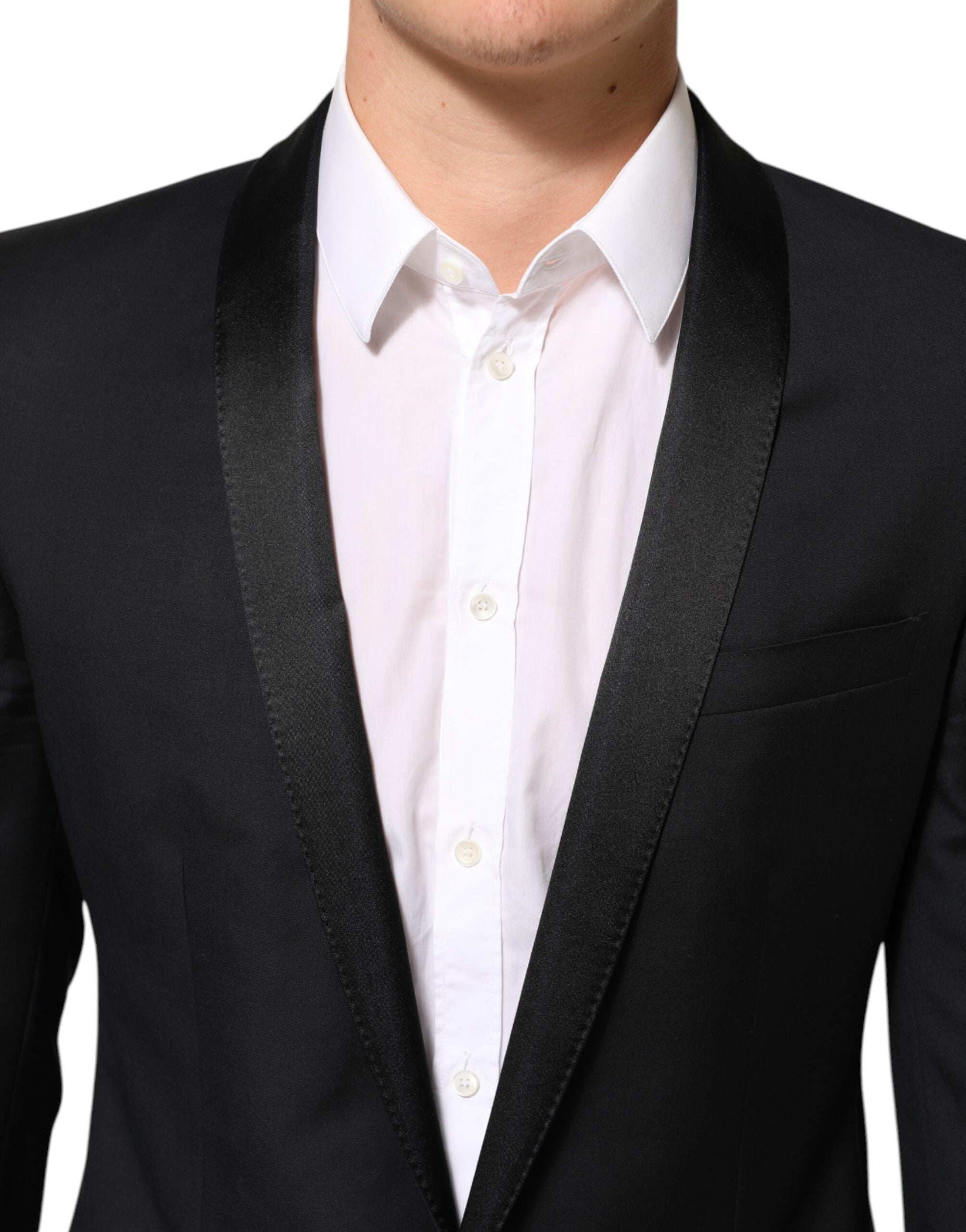 Dolce & Gabbana Black GOLD 1 Button Suit Jacket Men's Blazer