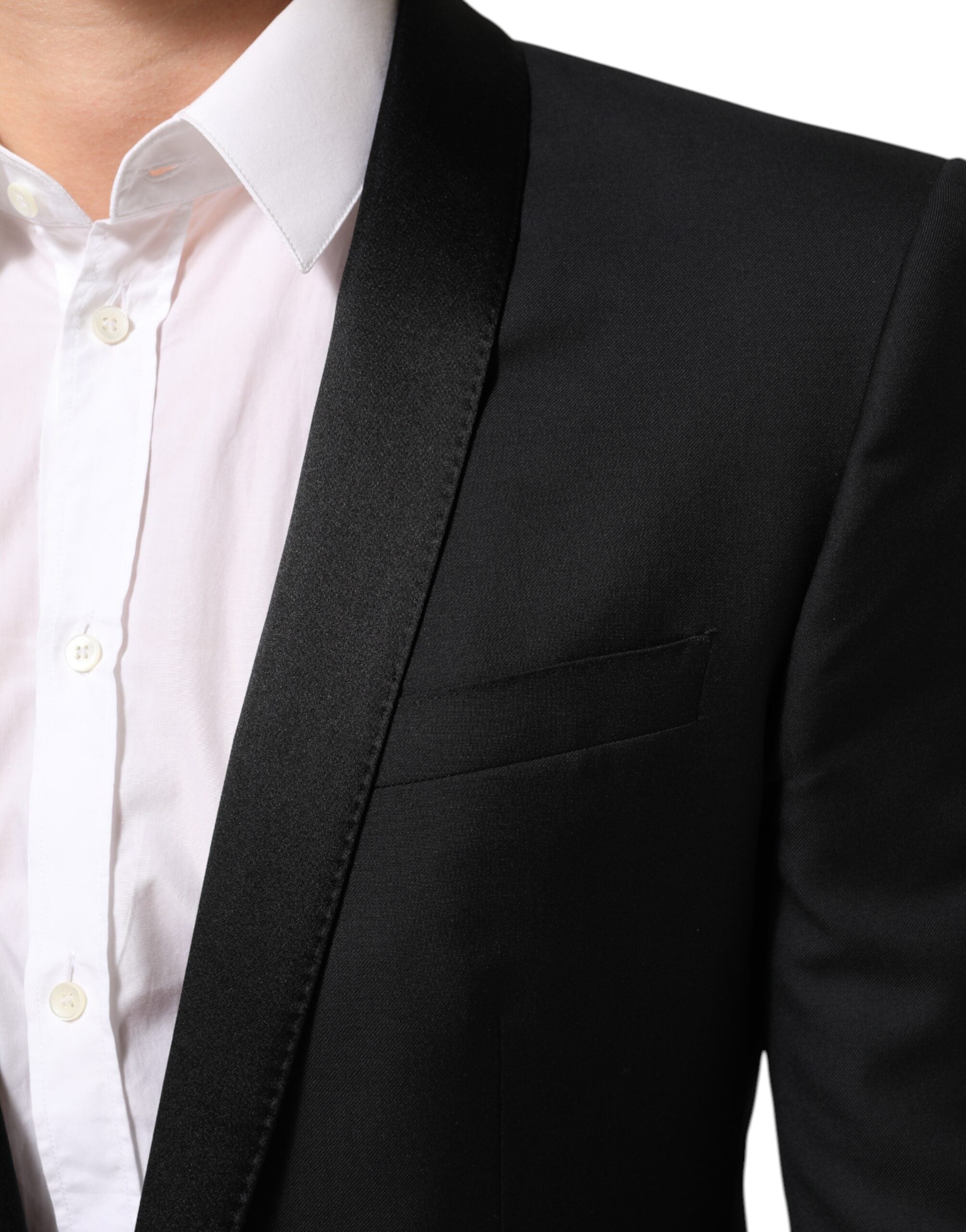 Dolce & Gabbana Black GOLD 1 Button Suit Jacket Men's Blazer