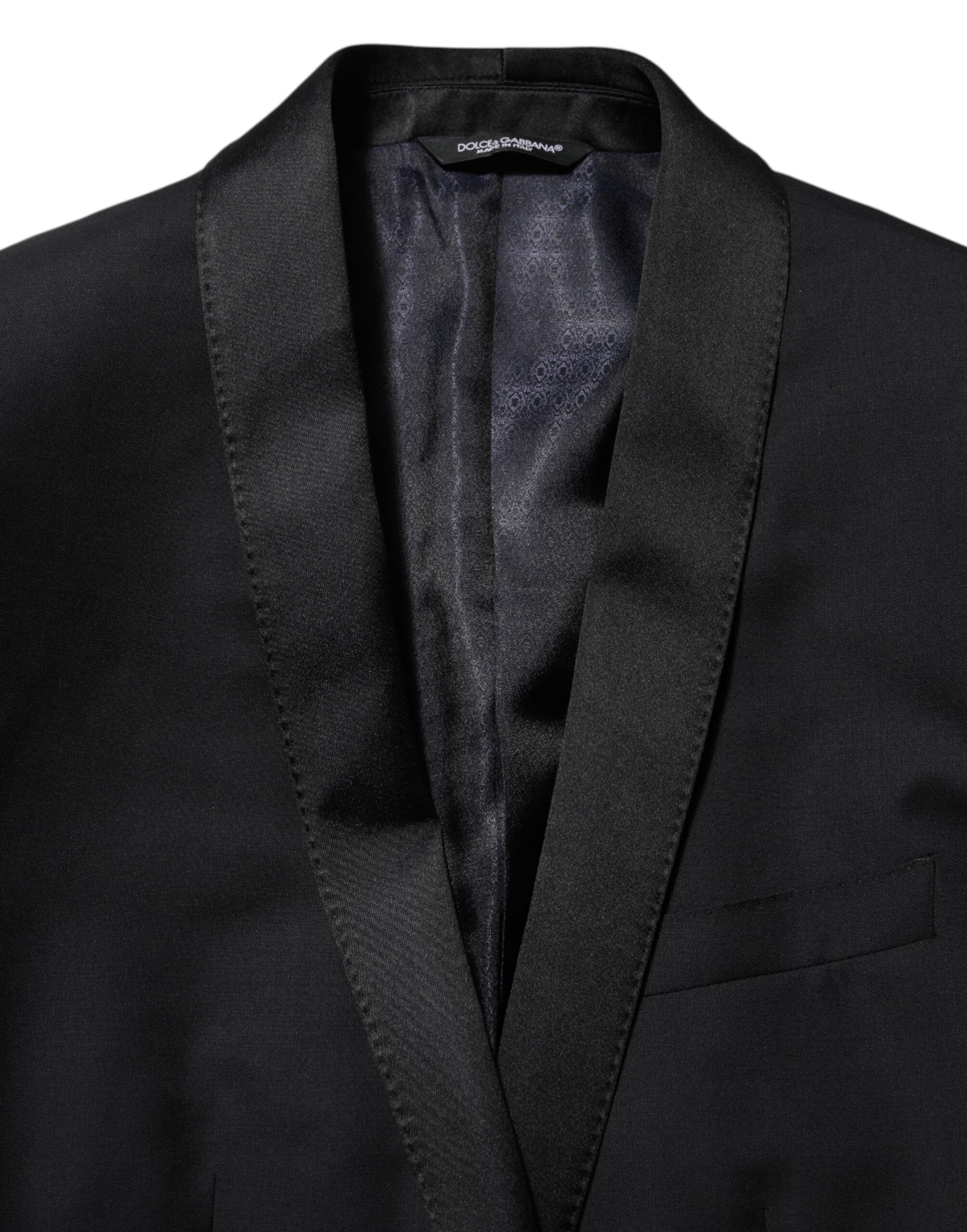 Dolce & Gabbana Black GOLD 1 Button Suit Jacket Men's Blazer