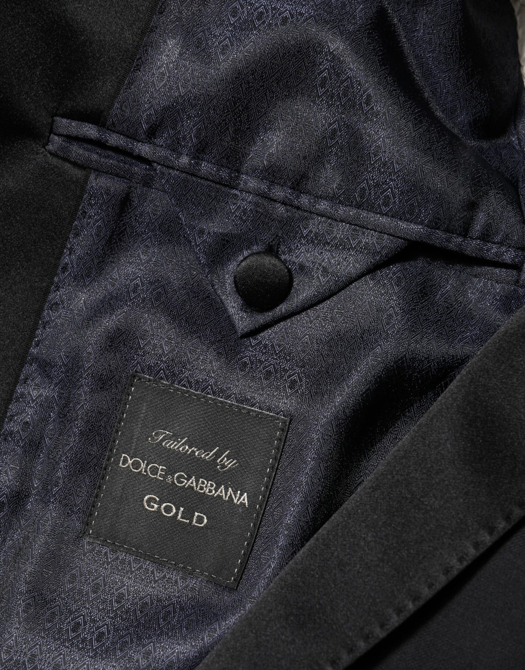 Dolce & Gabbana Black GOLD 1 Button Suit Jacket Men's Blazer