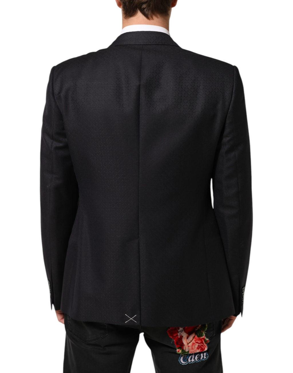 Dolce & Gabbana Black Wool 2 Button Suit Jacket Men's Blazer