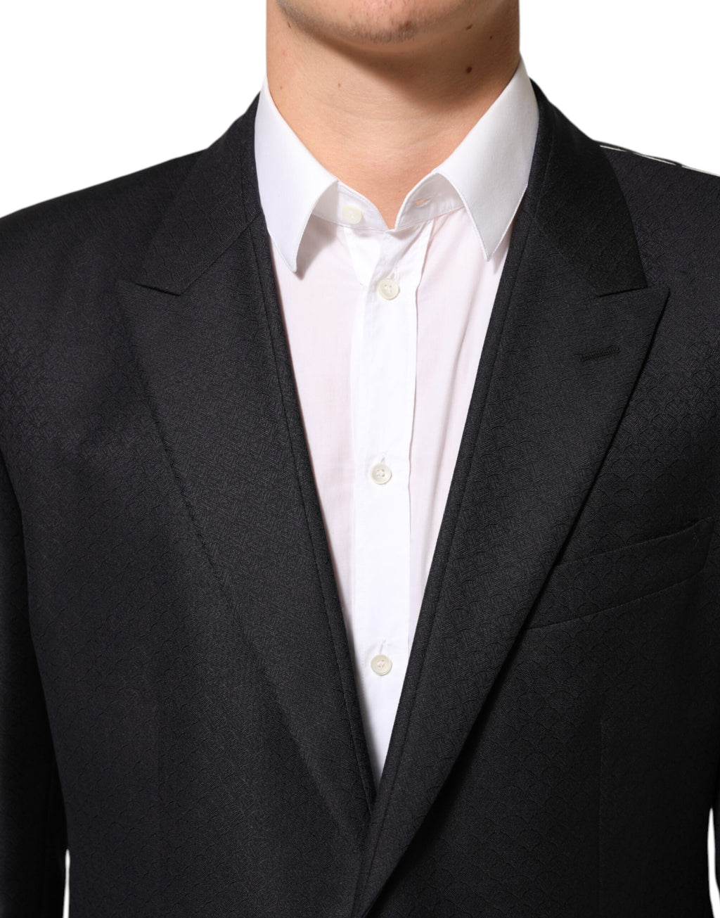 Dolce & Gabbana Black Wool 2 Button Suit Jacket Men's Blazer