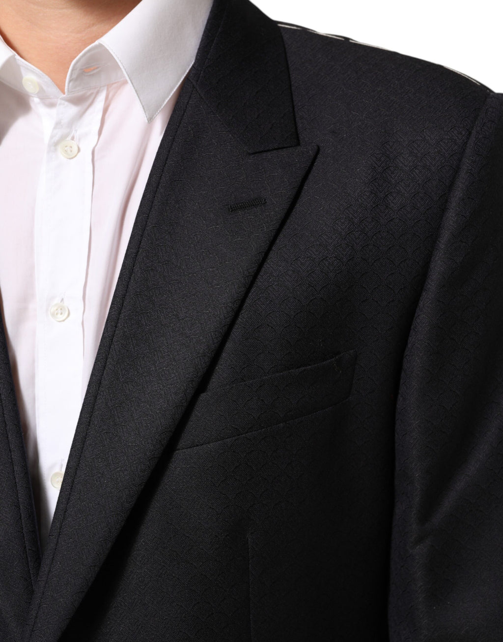 Dolce & Gabbana Black Wool 2 Button Suit Jacket Men's Blazer