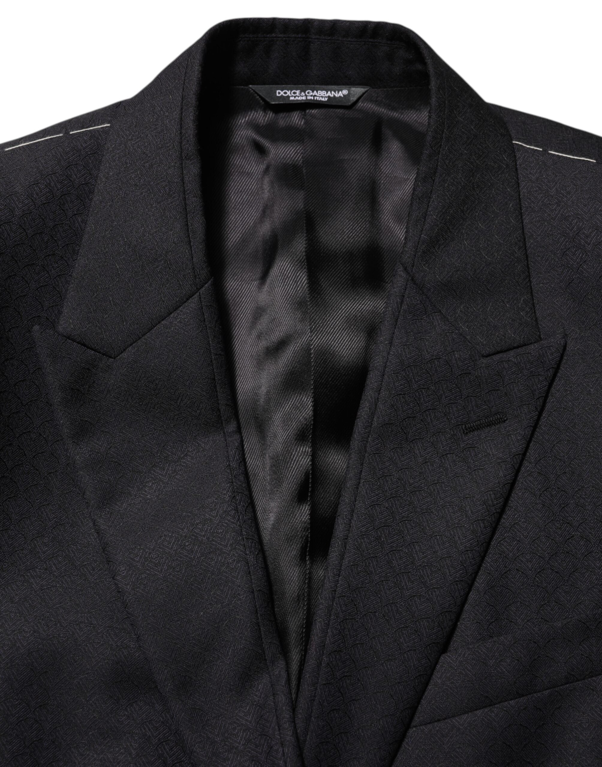 Dolce & Gabbana Black Wool 2 Button Suit Jacket Men's Blazer